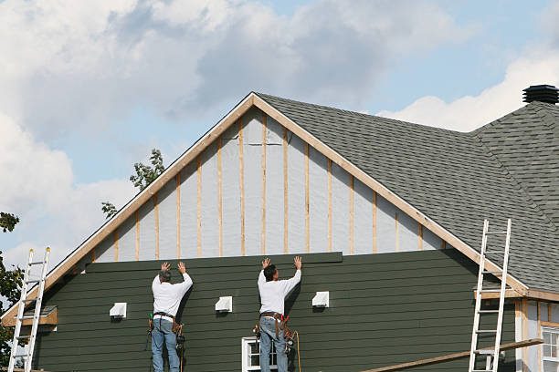 Professional Emergency Siding Repair technician working in Carmichaels, PA